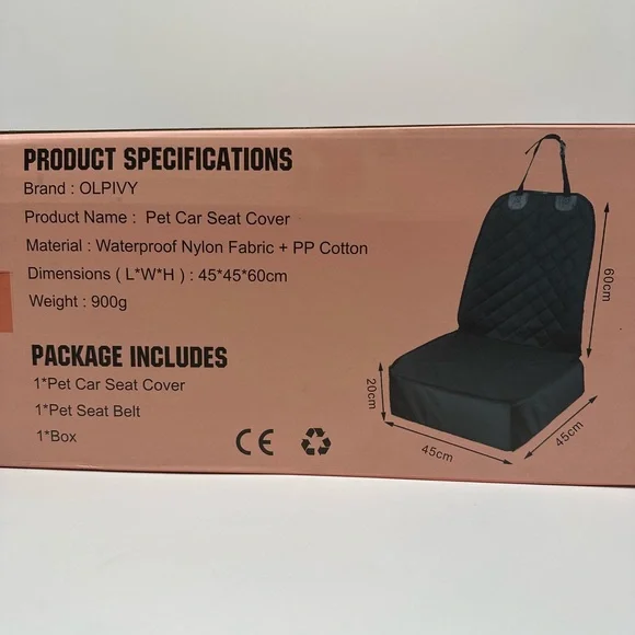 Waterproof Pet Hammock Car Seat Cover & Belt -Travel Safely in Cars, Trucks, SUV - Picture 3 of 5